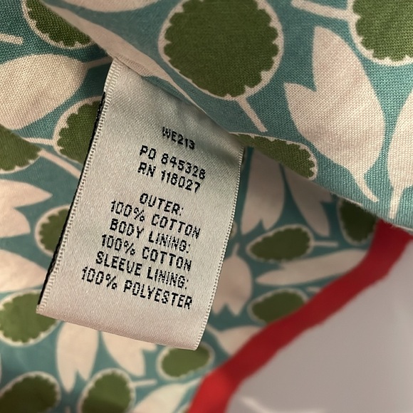 Boden Red 100% Cotton Blazer - Picture 3 of 5